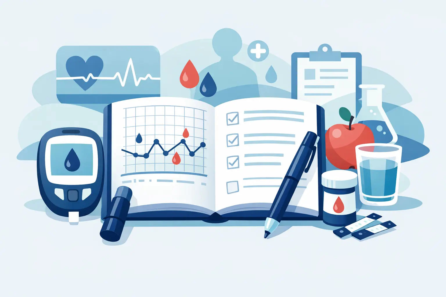 Blood Sugar Log Book for Better Daily Records