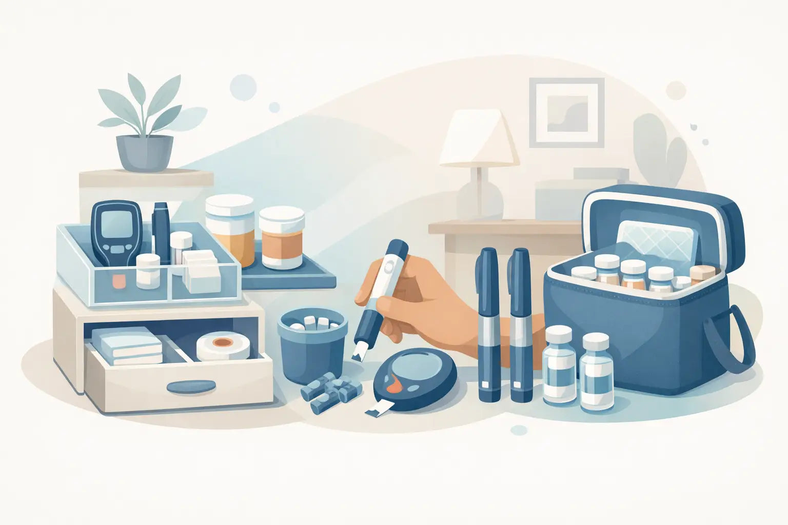 How to Organize Diabetic Supplies at Home