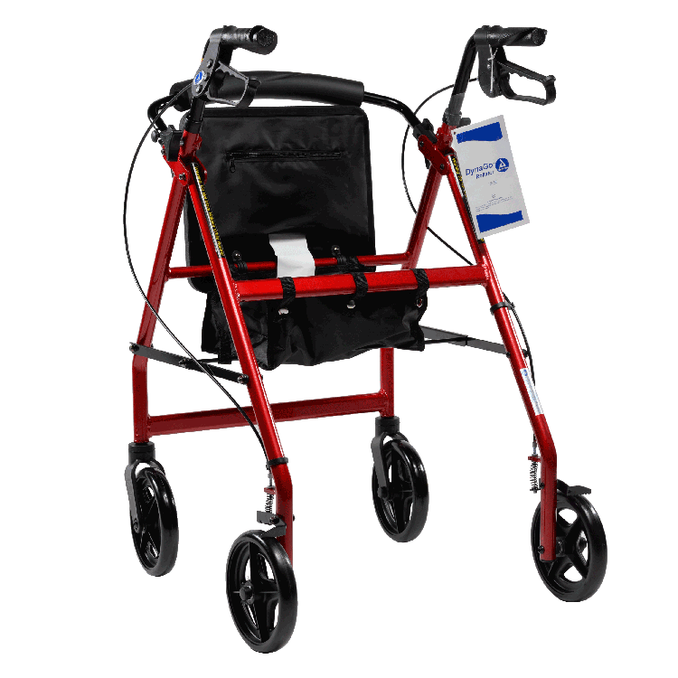 DynaGo Quad 8 - Aluminum Rollator w/ 7.5" Wheels