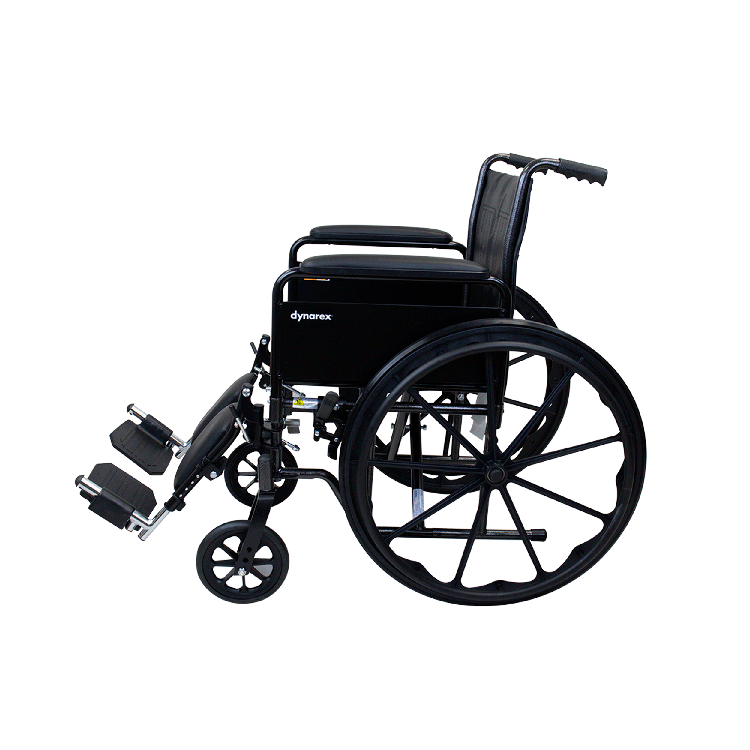 DynaRide S2 Wheelchair - 20" x 16" w/ Detach Full Arm ELR