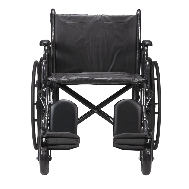 Bariatric Wheelchair 22" with Desk Arm Elevating Leg Rest
