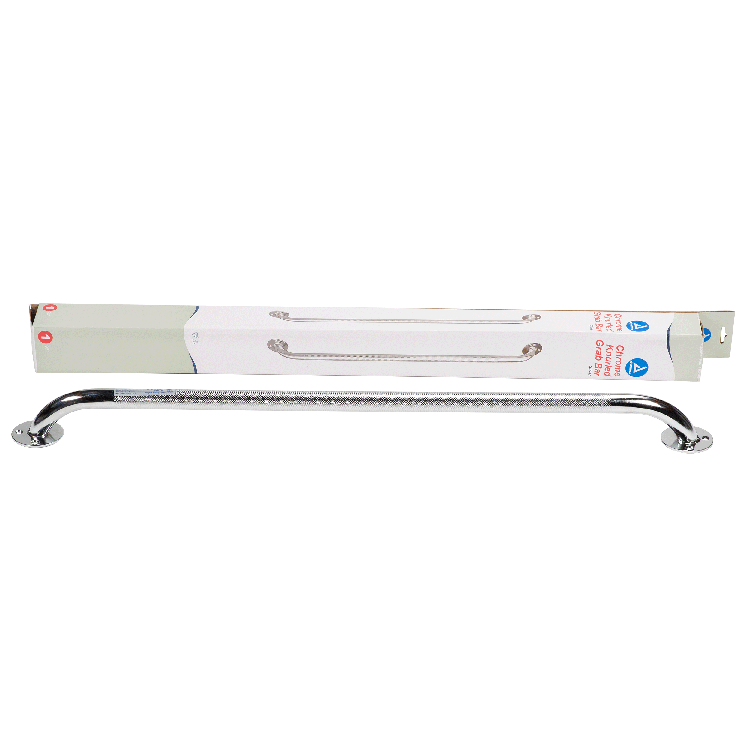 Chrome Knurled Grab Bar