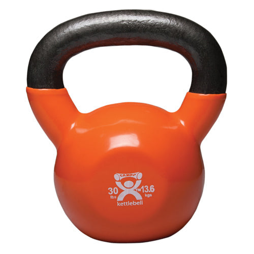 Kettlebell Vinyl Coated Weight Gold  30lb  11  Diameter