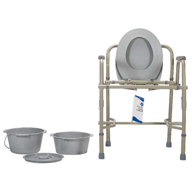 Drop-Arm Commode