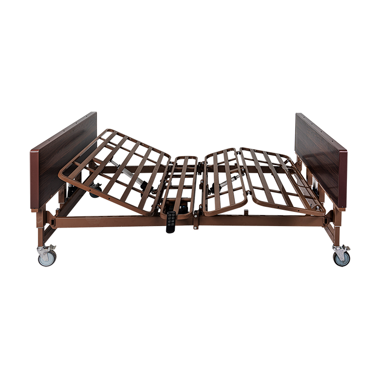 Bariatric HD Homecare Bed w/ Half Rail and Foam Mattress