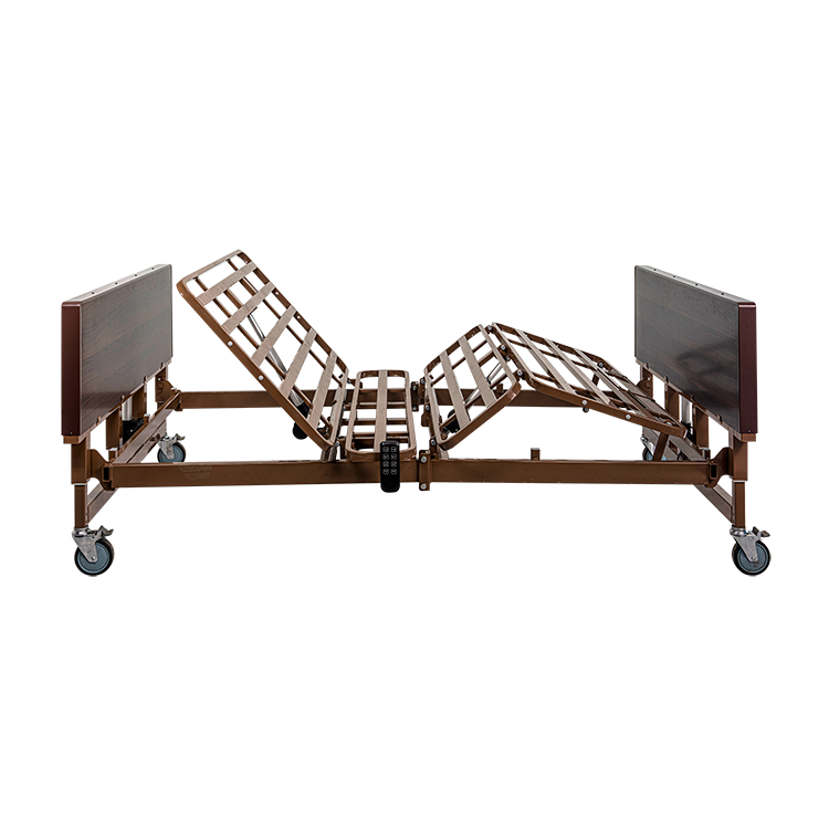 Bariatric HD Homecare Bed w/ Half Rail and Foam Mattress
