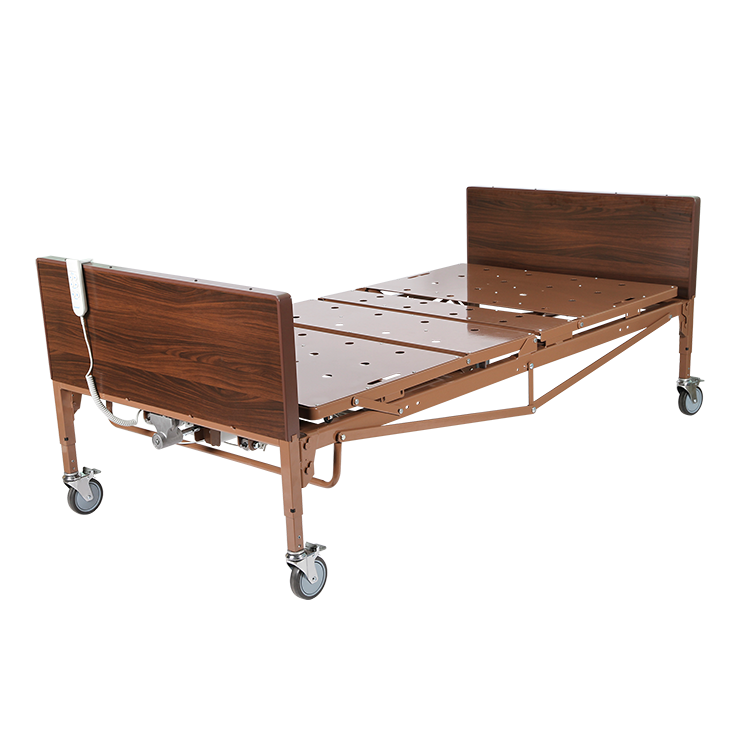 Bariatric Homecare Bed w/ Half Rail and Dynarest Plus Foam M