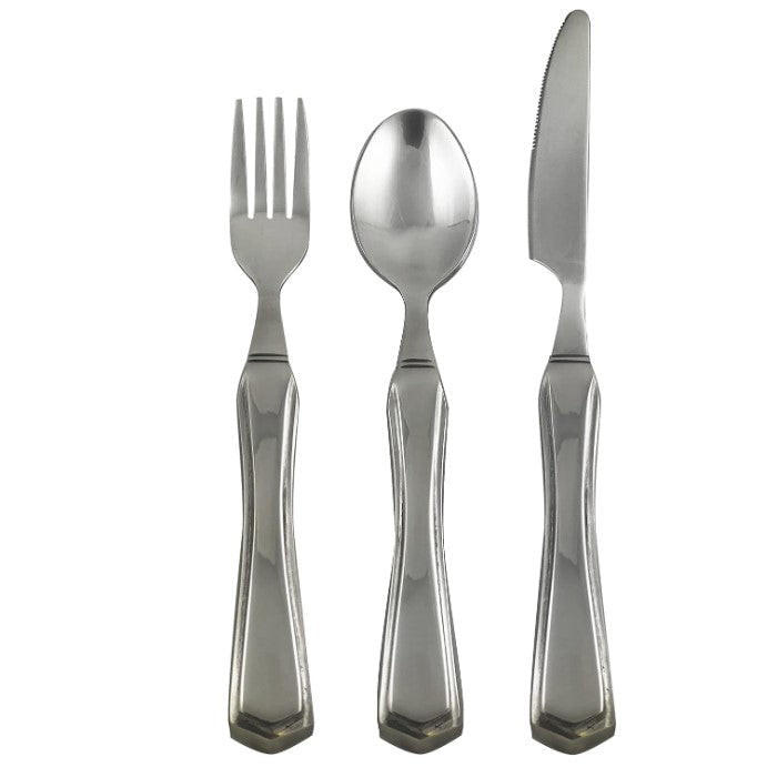 Weighted Utensils Set/4 Tea & Soupspoon Fork & Knife