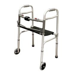 Walker w/Seat Adult  2-Button & 5  Wheels  Roscoe