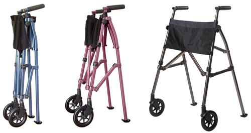 EZ Fold-N-Go Walker Vivid White