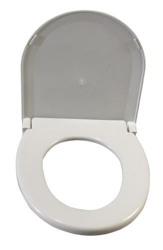 Toilet Seat w/Lid  Oblong Fits #1366E and 1066 Commodes