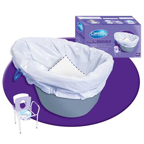 Carebag Commode Pail Liners (20-1/2x15-3/4 ) 16 oz. Bx/20