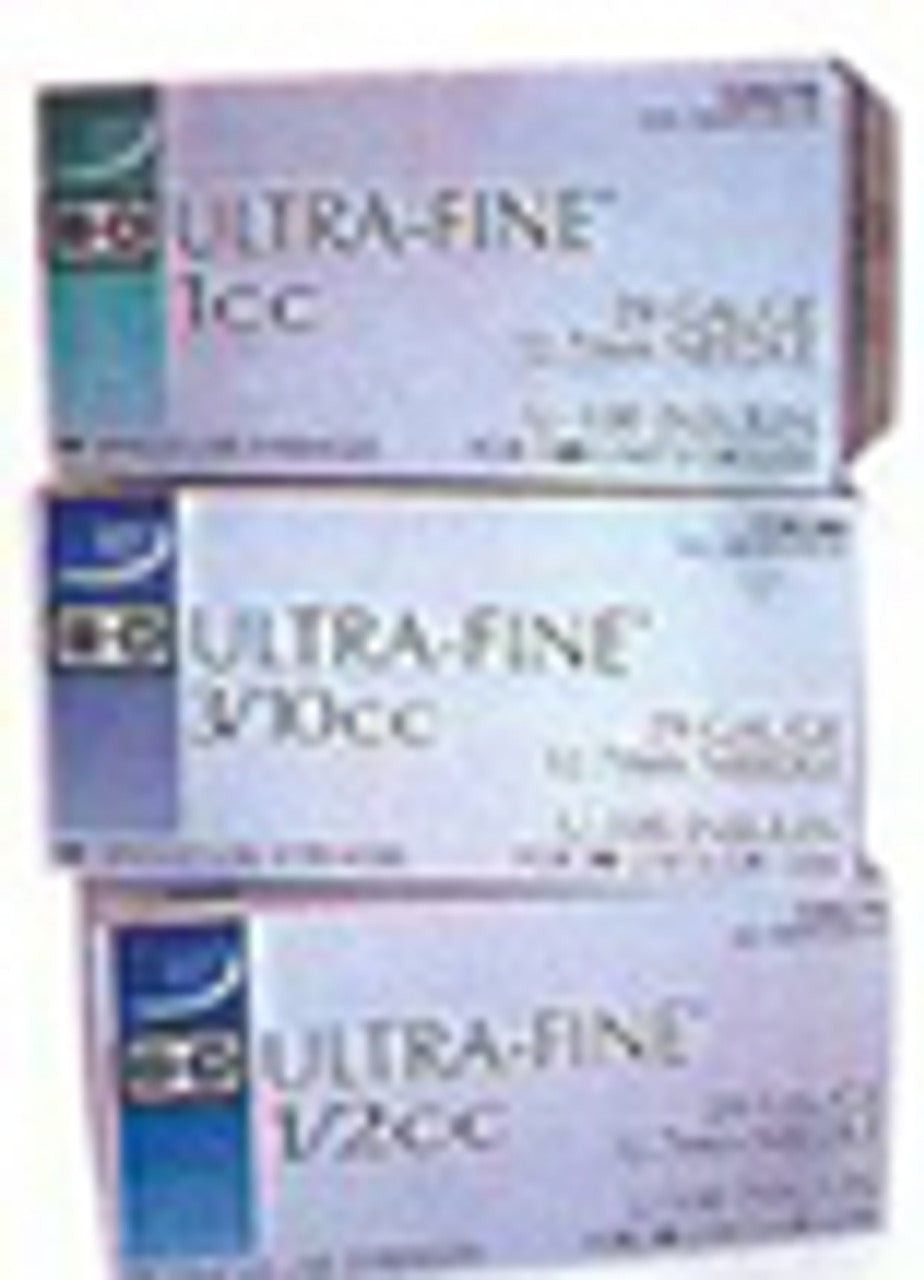 BD™ Ultra-Fine™ Needle Insulin Syringe, 1/2 cc, 30 G x 12.7 mm