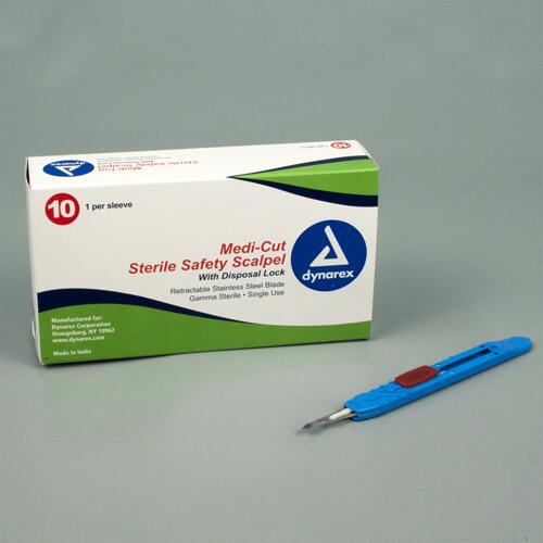 Scalpel #10 Disposable Bx/10 Generic w/ Disposal Lock