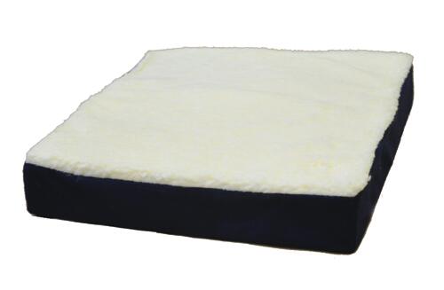 Gel Wheelchair Cushion w/ Fleece Top 16  x 18  x 3.5