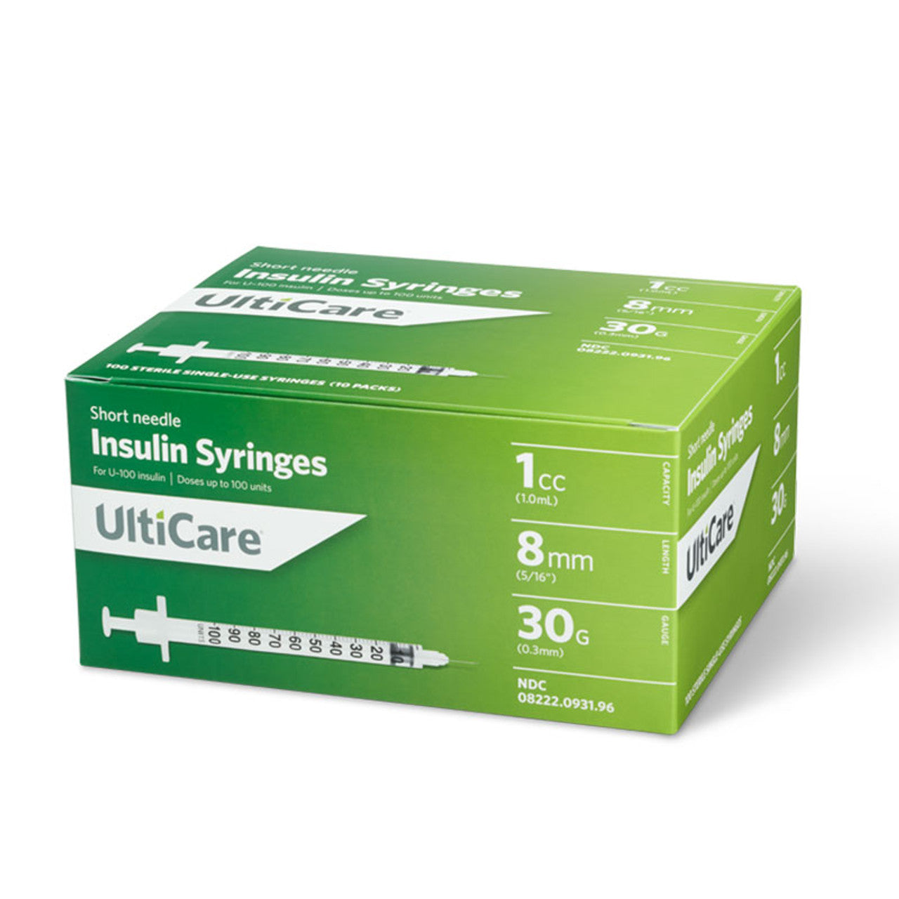 UltiCare® Insulin Syringe, 1cc, 31G x 5/16"