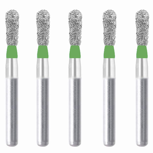 Pear 2.1 mm Dia. Coarse Grit Diamond Bur 5 per pack. 237.21C1