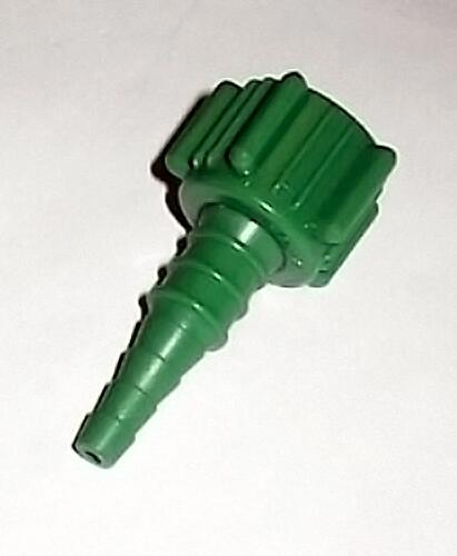 Oxygen Fitting For Hose Connector 50/Box Green Plastic