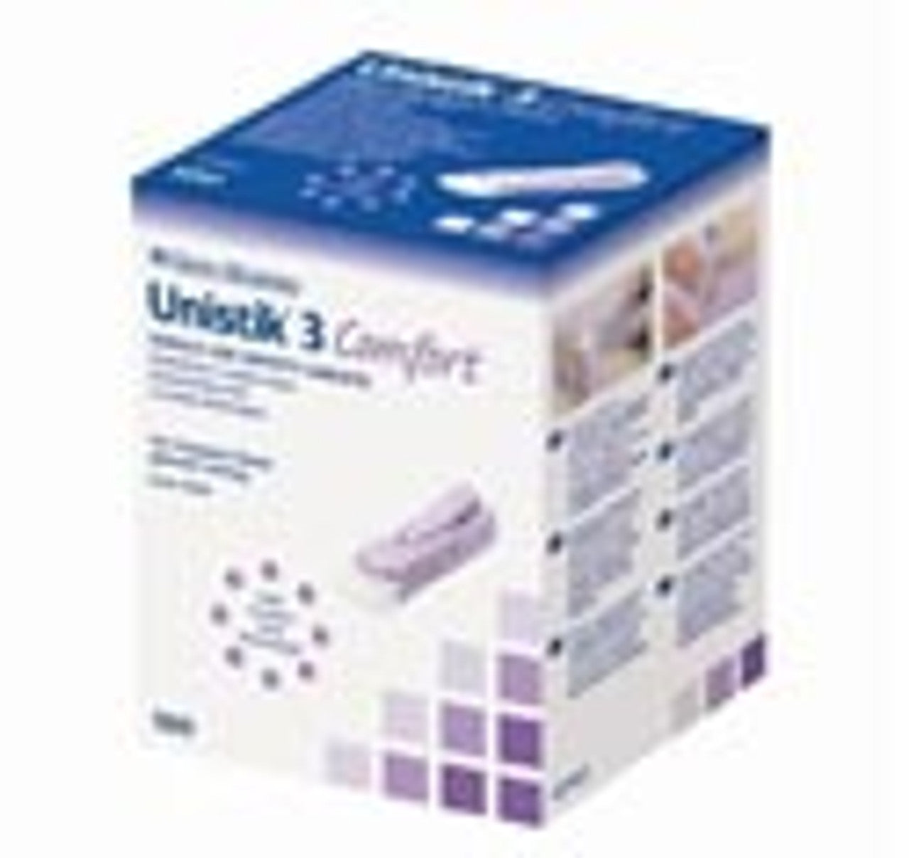 Unistick Safety Lancet, 28g, 1.8mm Penetration Depth, Purple