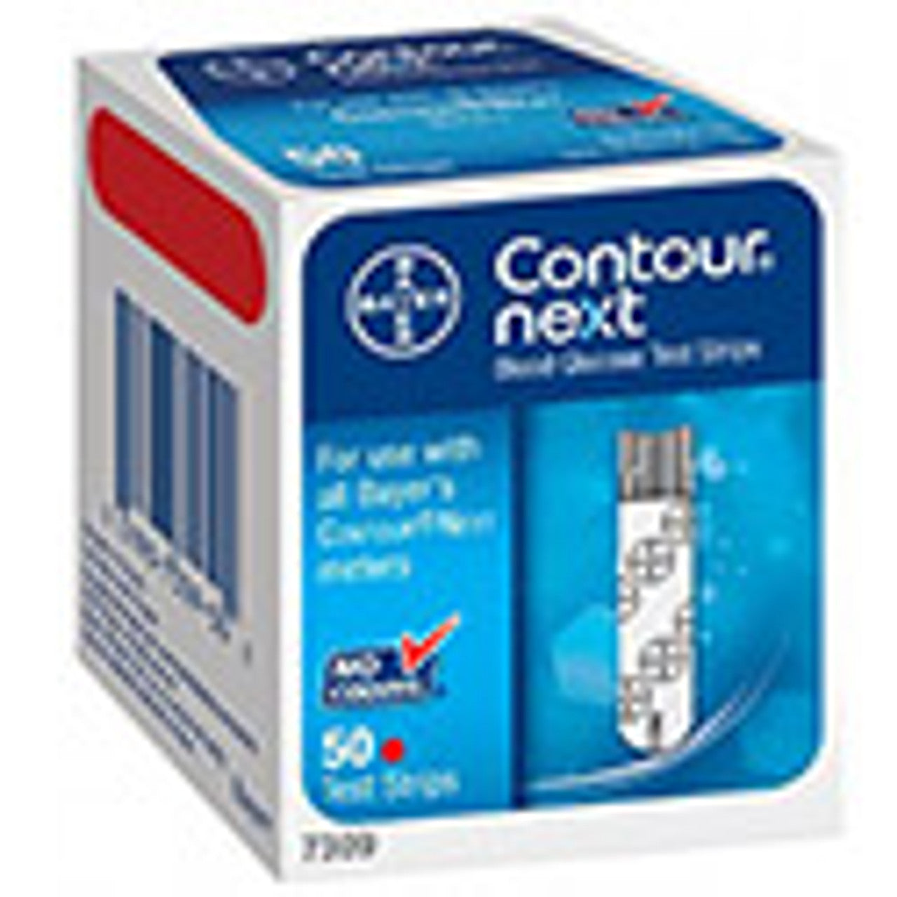 CONTOUR® NEXT Blood Glucose Test Strips, Medicare, Red, 50ct