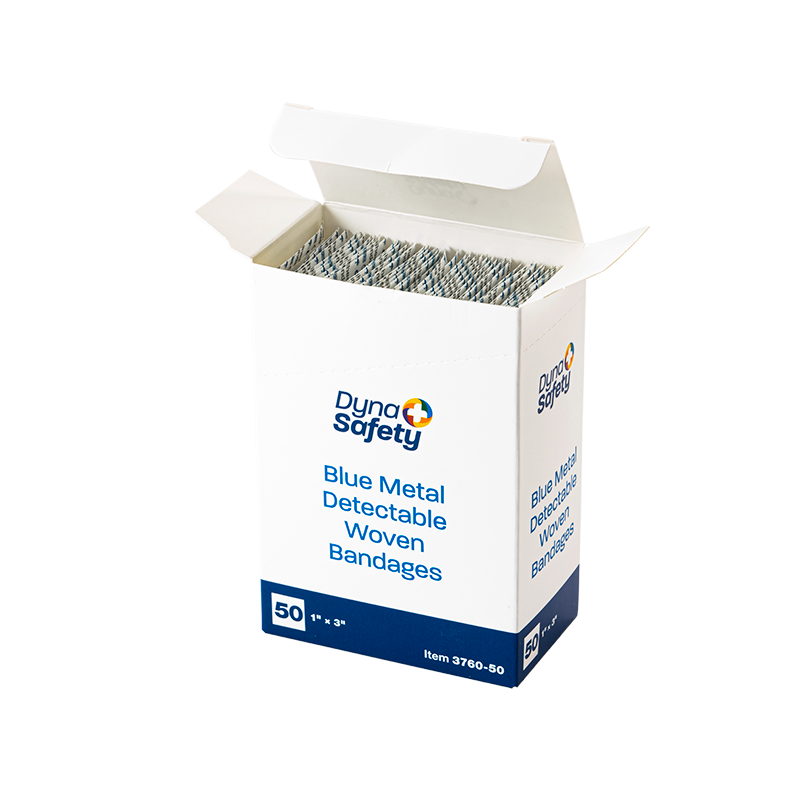 Blue Metal Detectable Woven Bandage