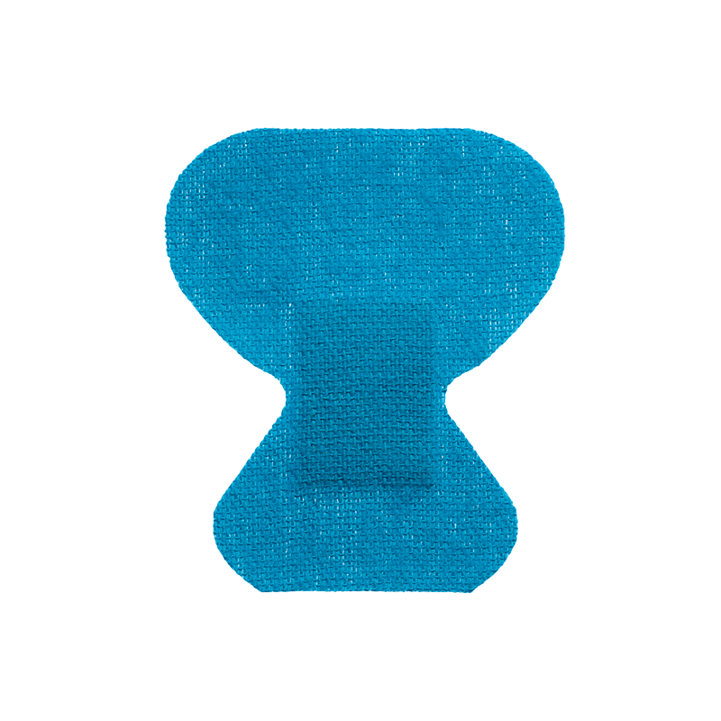 Blue Metal Detectable Woven Bandage Fingertip