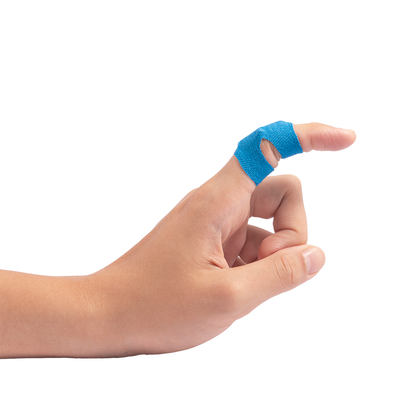 Blue Metal Detectable Woven Bandage - Knuckle