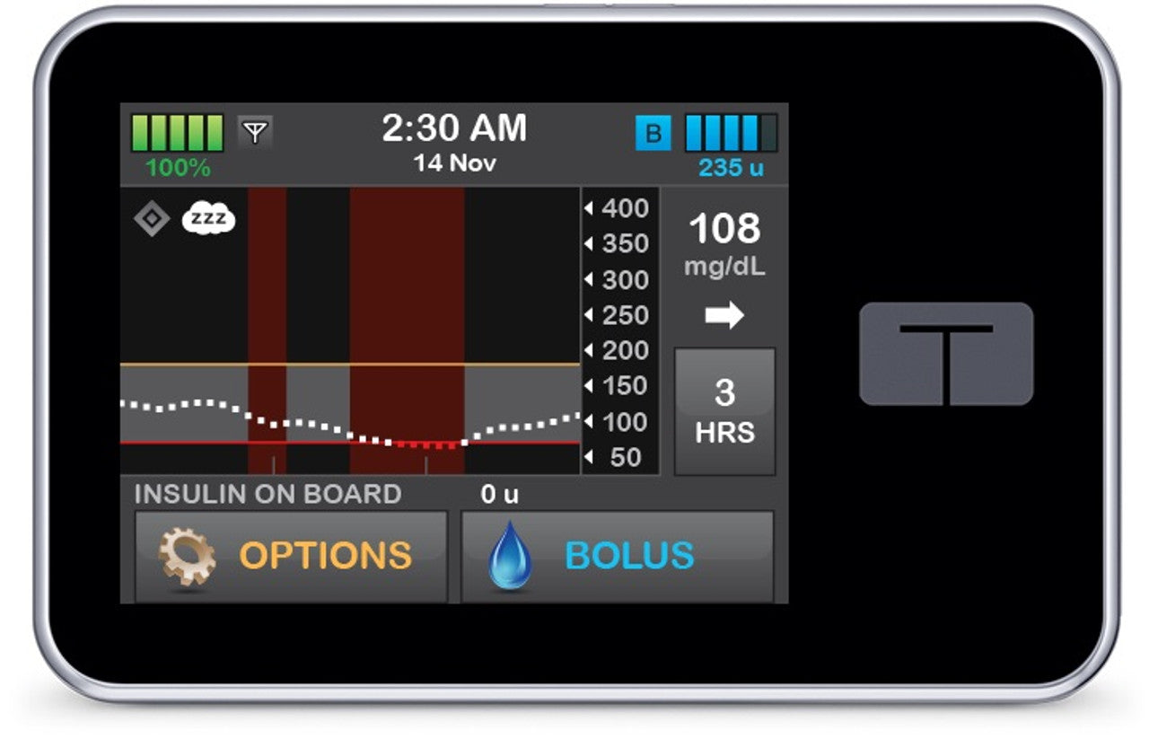 Tandem, T:slim X2, Control-IQ Insulin Pump with Accessories & Instructions