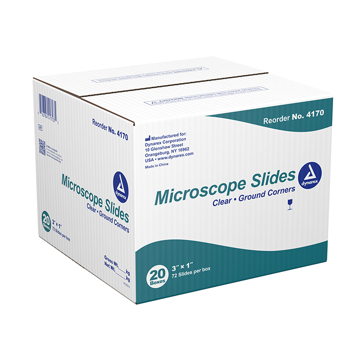 Microscope Slides, Clear, corner grounded