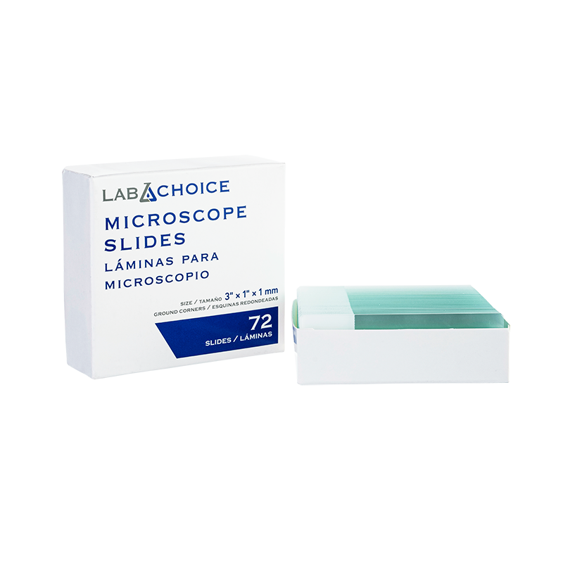 Microscope Slides, Frosted White, corner grounded
