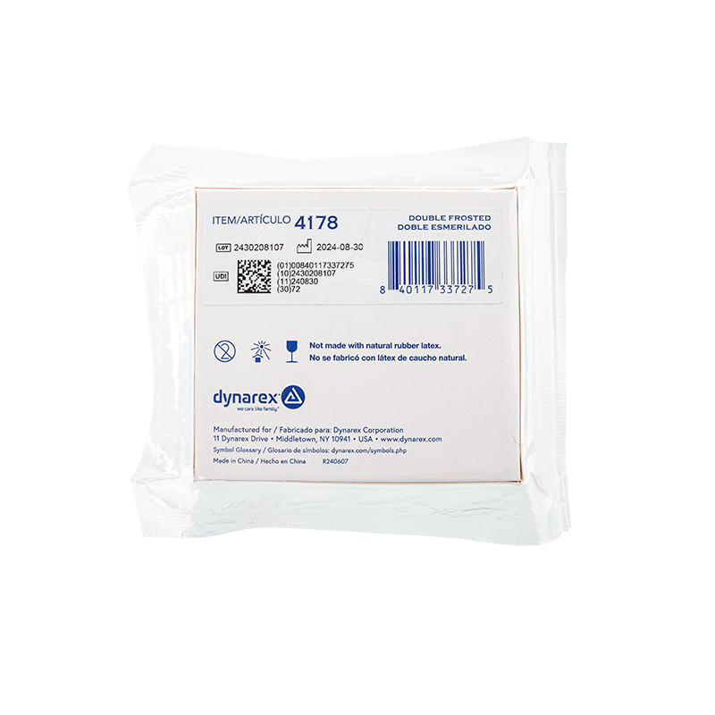 Microscope Slides, Double Frosted, corner grounded