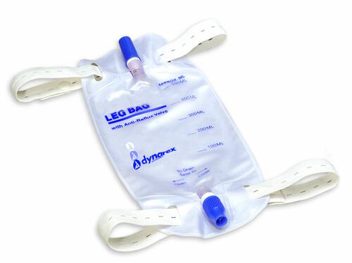 Leg Bag-Medium  600 ml w/Valve Bx/12
