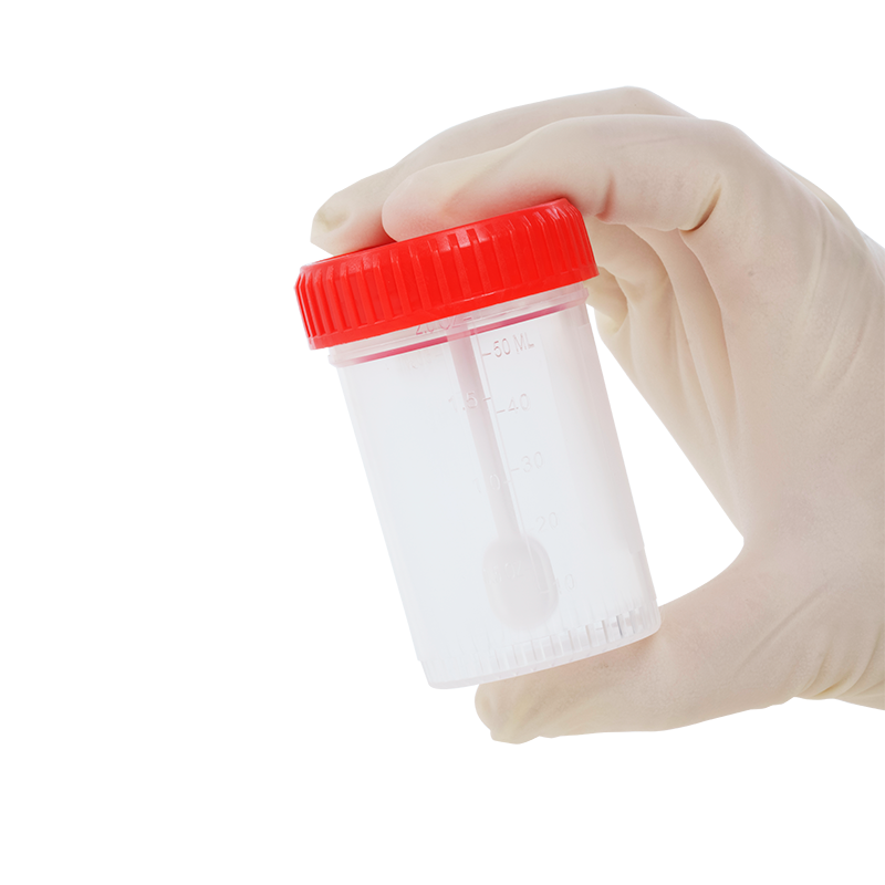 Stool Specimen Container with Spoon, Sterile