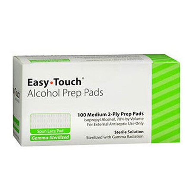 MHC EasyTouch Alcohol Prep Pads, 100ct, Sterile