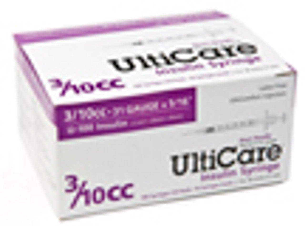 UltiCare® Insulin Syringe, 0.3 cc, 30G x 5/16"