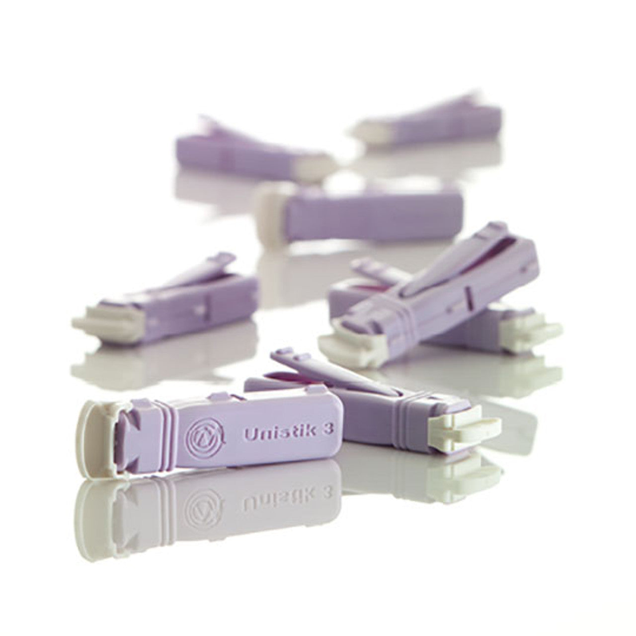 Unistick Safety Lancet, 28g, 1.8mm Penetration Depth, Purple