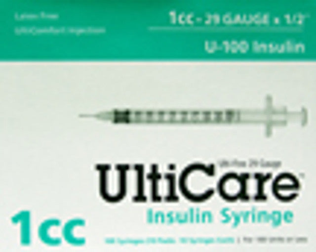 UltiCare® Insulin Syringe, 1cc, 29G x ½"