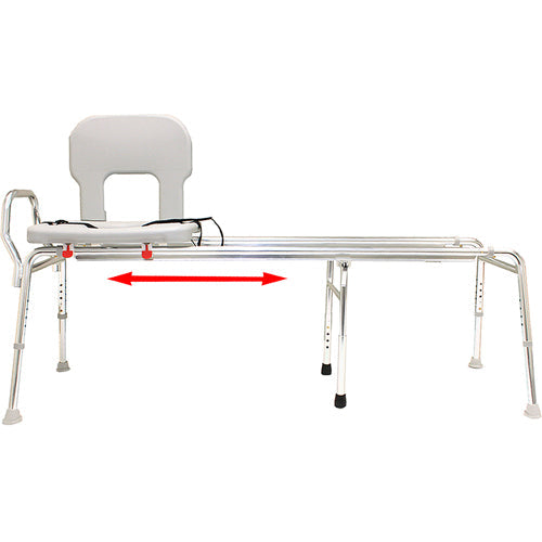 Toilet-to-Tub Sliding Transfer Bench  Long