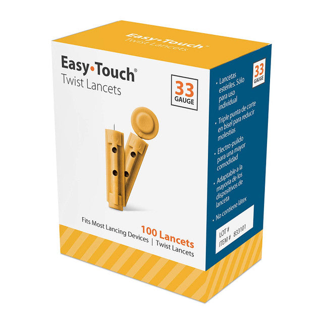 EasyTouch® Twist Lancets, 33g, 100/BX (A4259)
