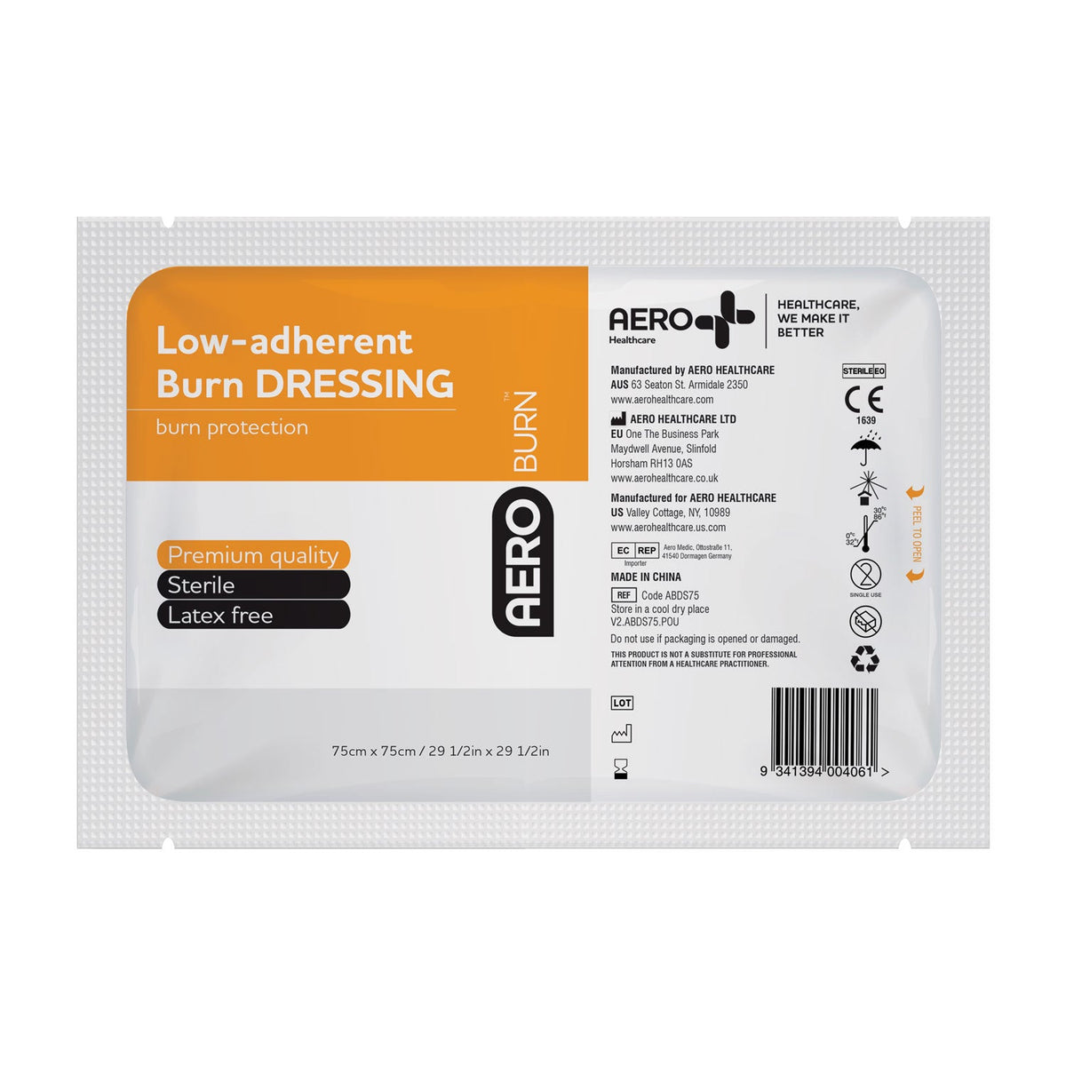 AEROBURN™ Low-Adherent Burn Dressing 75 x 75cm