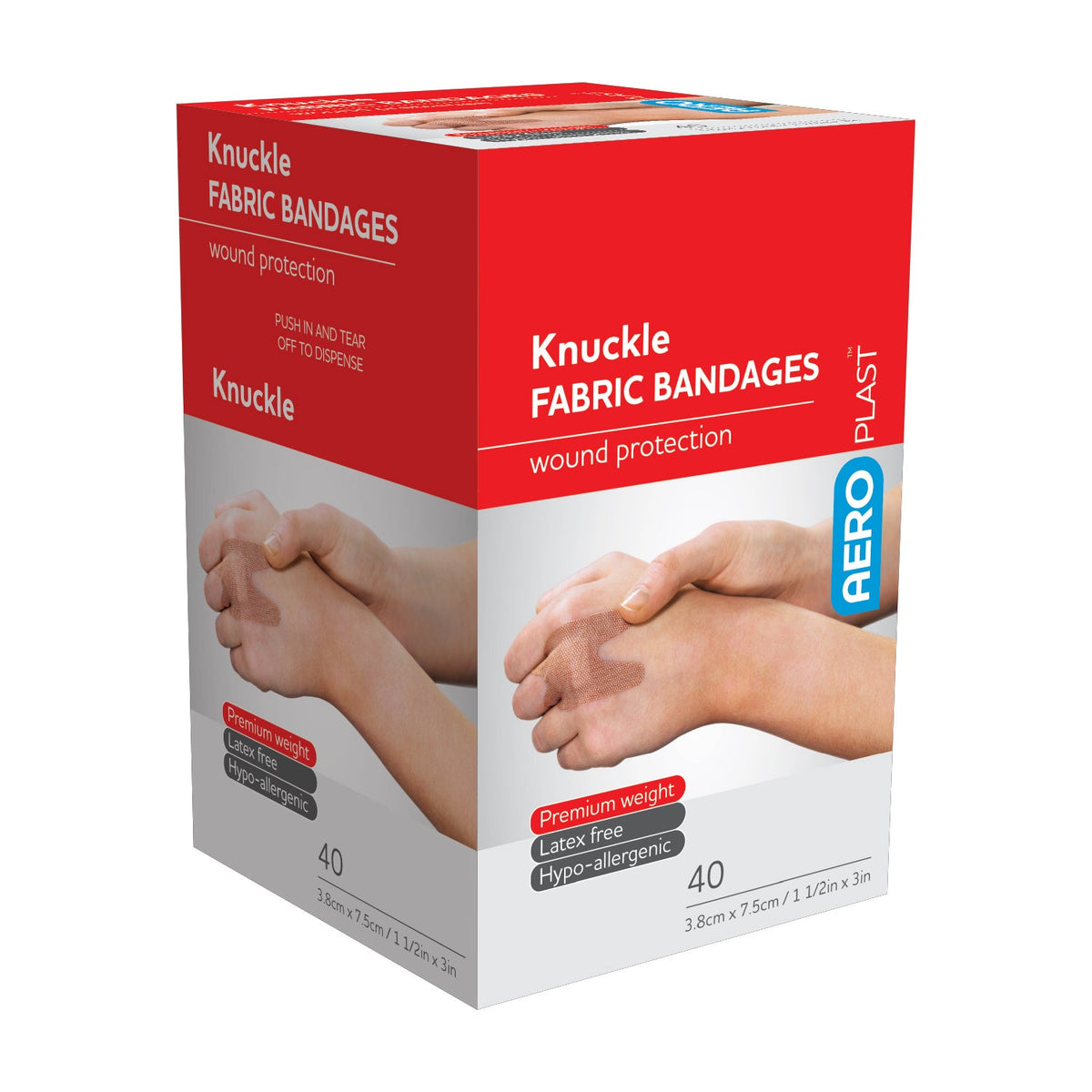 AEROPLAST™ Fabric Knuckle Bandages 40/box