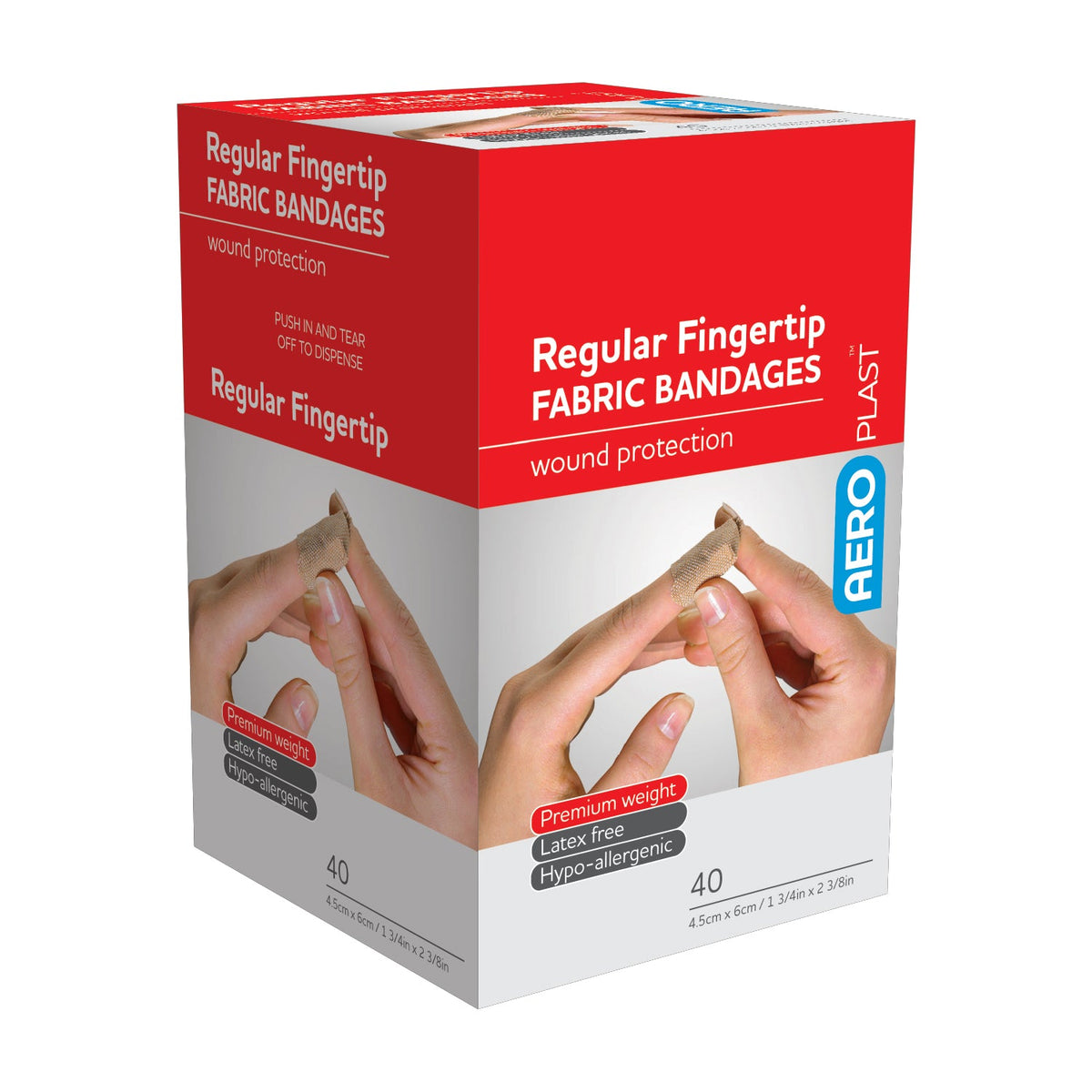 AEROPLAST™ Fabric Fingertip Bandages 40/box