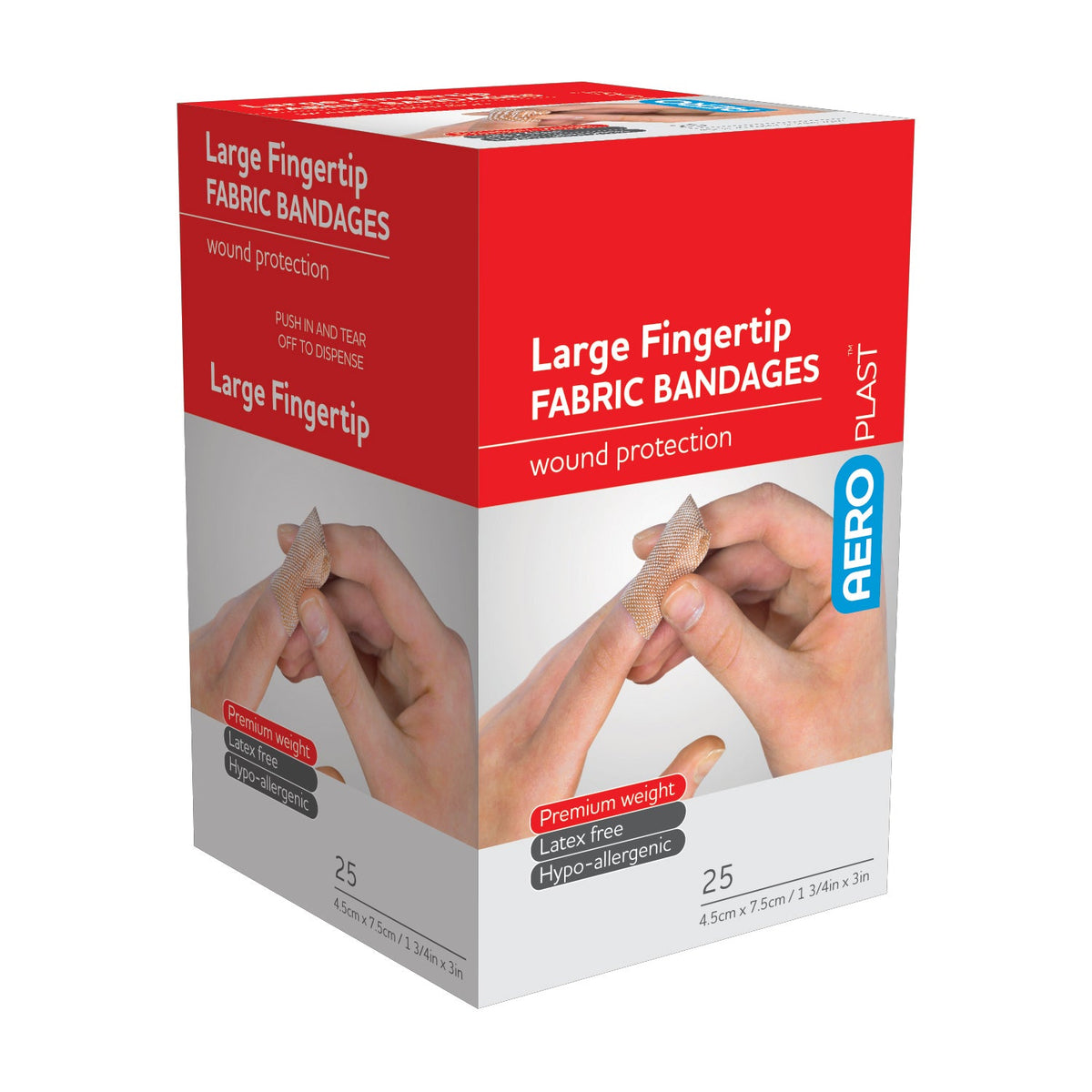 AEROPLAST™ Fabric Large Fingertip Bandage 25/box