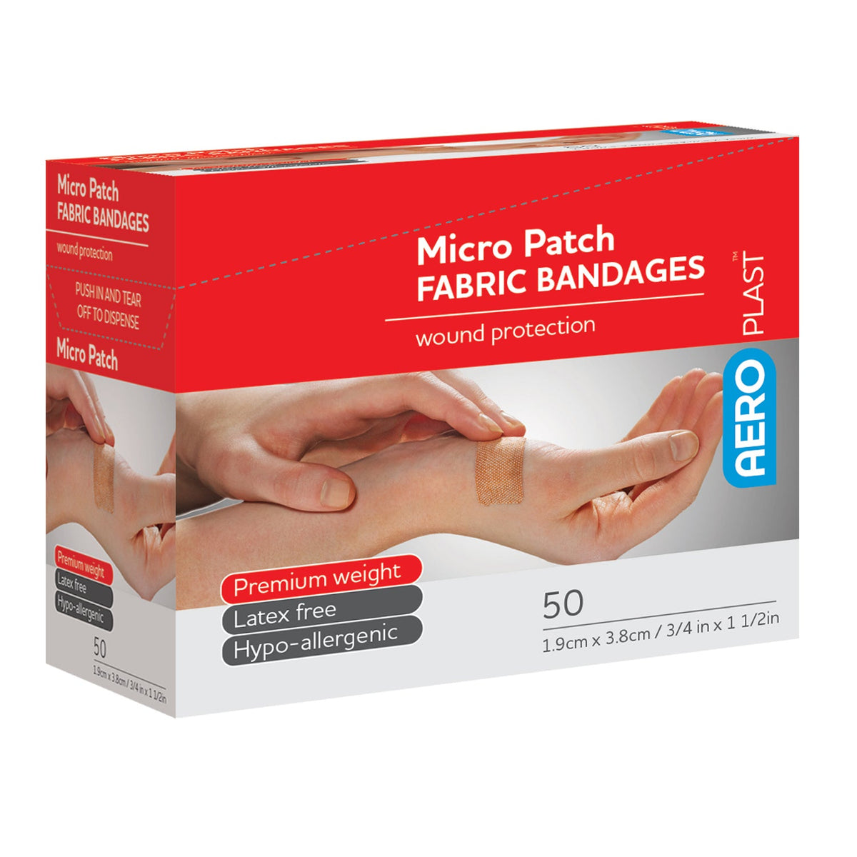 AEROPLAST™ Fabric Small Patch Bandages 50/box