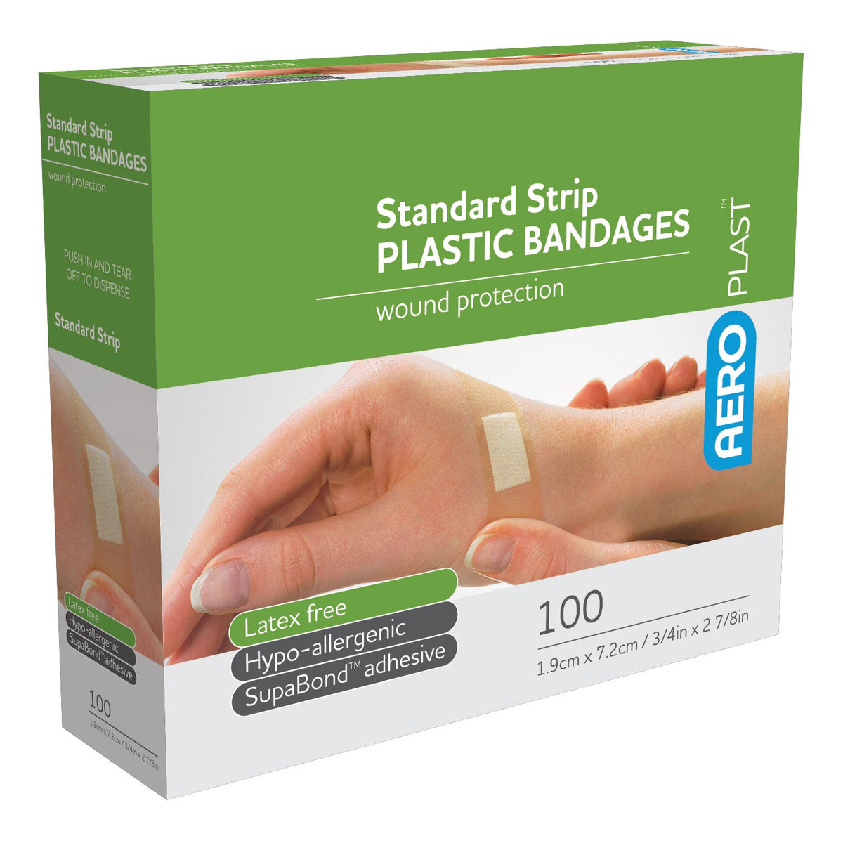 AEROPLAST™ Plastic Standard Strip 7/8in x 3in 100/box