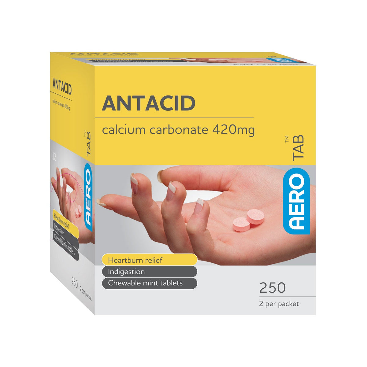 AEROTAB™ Antacid Tablets 250/box