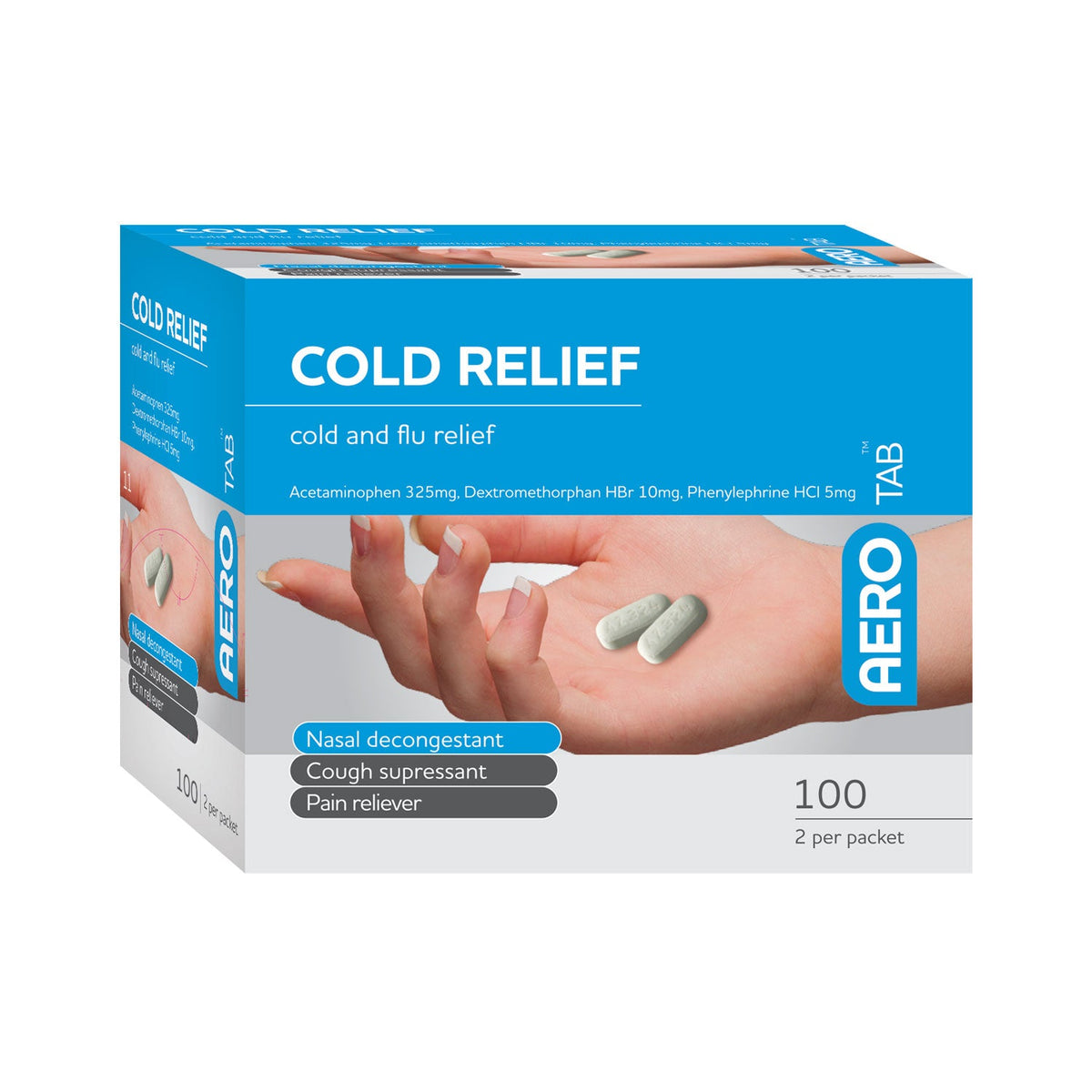 AEROTAB™ Cold Relief Tablets 100/box