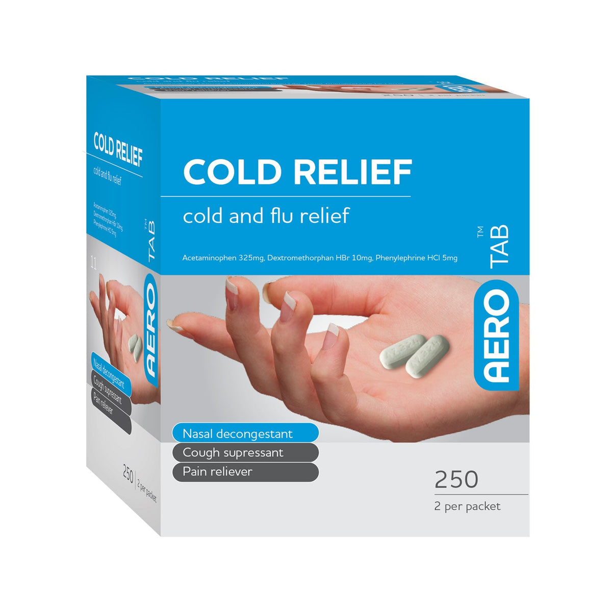 AEROTAB™ Cold Relief Tablets 250/box