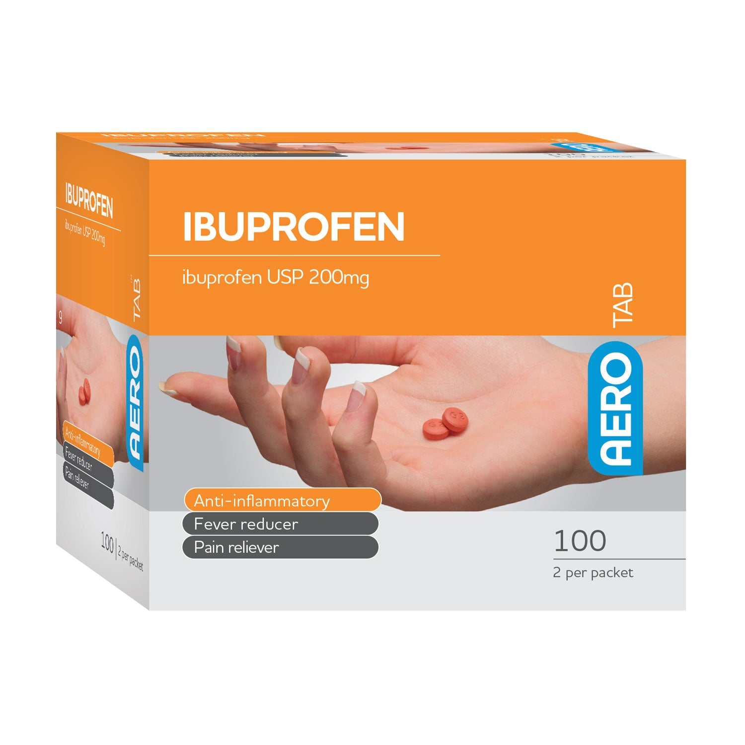 AEROTAB™ Ibuprofen Tablets 100/box