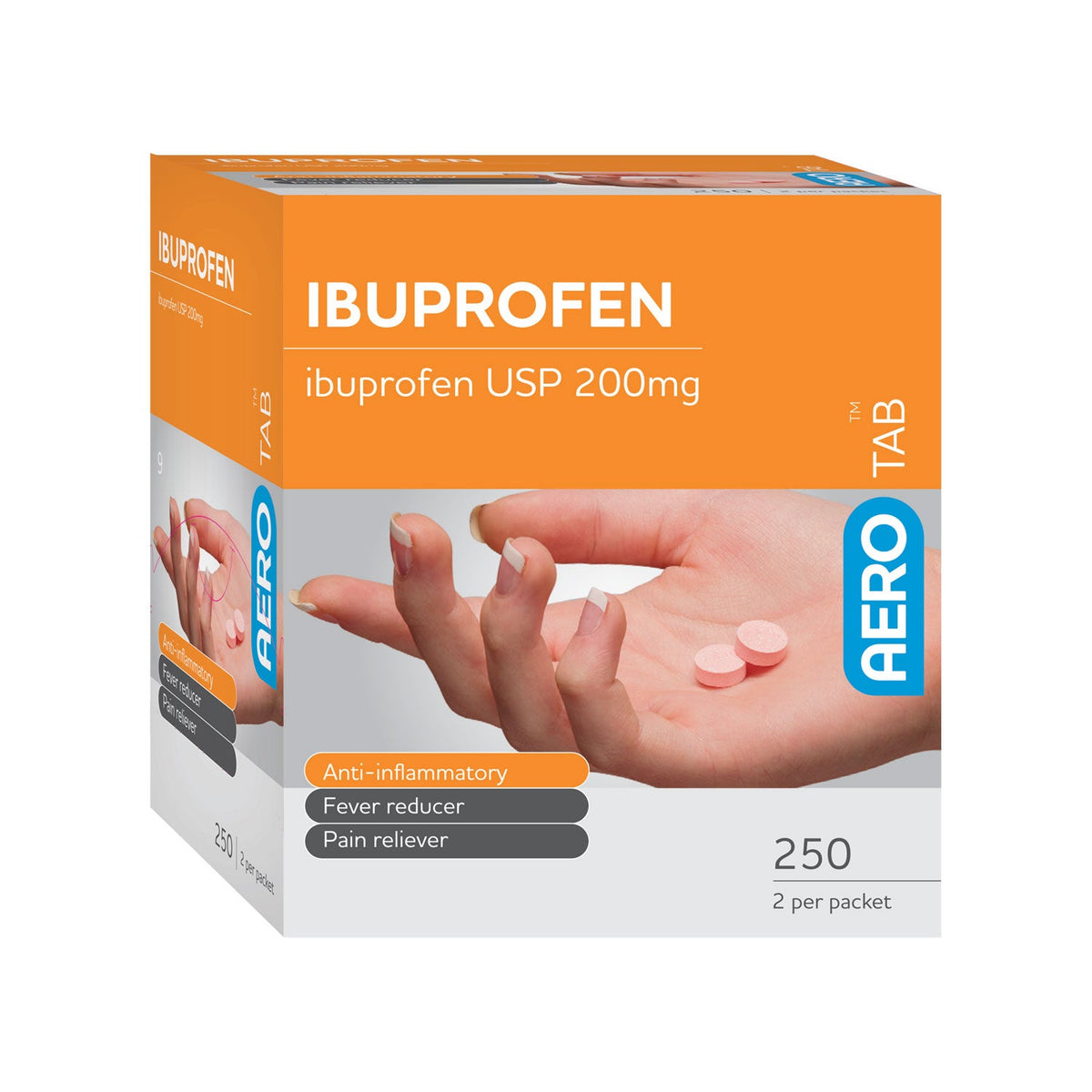 AEROTAB™ Ibuprofen Tablets 250/box